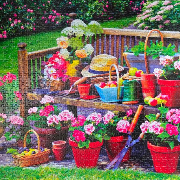 Garden bench, 1000 piece puzzle, Eurographics Puzzles - Picture 2 of 5